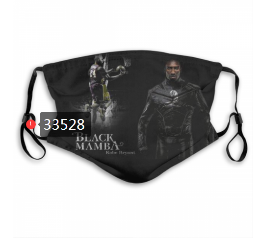 2021 NBA Los Angeles Lakers #24 kobe bryant 33528 Dust mask with filter->nba dust mask->Sports Accessory